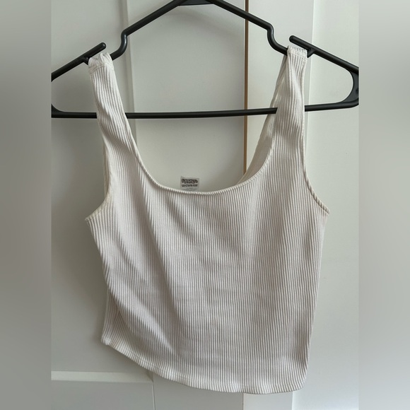 Dynamite Cream Ribbed Tank Top - Picture 1 of 2
